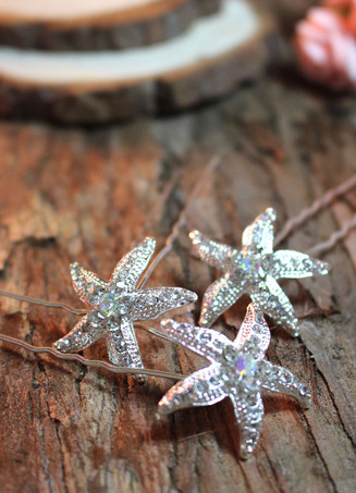 ヘアアクセサリー　シルバー　飾り　新作　合金　