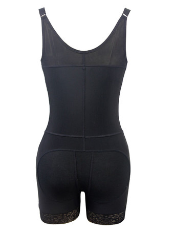 女性？ウエストシェイパーアンダーバストノースリーブラフルドシェイプボディスーツ