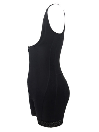 女性？ウエストシェイパーアンダーバストノースリーブラフルドシェイプボディスーツ