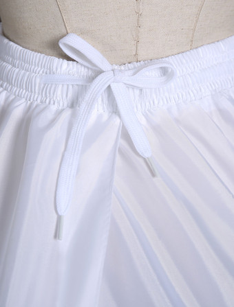 Jupon 2026 fête de mariage blanc 1 couche en polyester