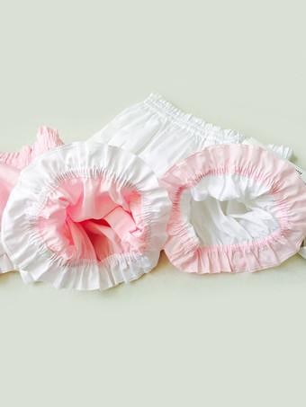 Women's Ruffles Shorts Victorian Lace Lolita Bloomers Maid Ruffle Pumpkin  Pants