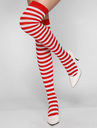 ホジェリー　セクシー　インドア　女性用　ストライプ　ナイロン　ストレッチ性　