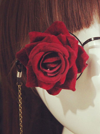 レッド アクセサリー　ロリータ　樹脂　スチームパンク　