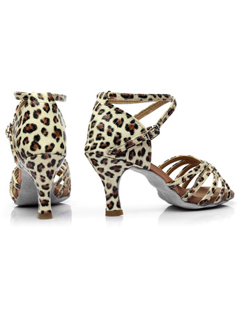 ボールルーム　ダンスシューズ　2025　ラテンダンスシューズ　サテン　クリスクロス　ボールルームシューズ