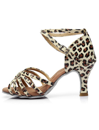 ボールルーム　ダンスシューズ　2025　ラテンダンスシューズ　サテン　クリスクロス　ボールルームシューズ