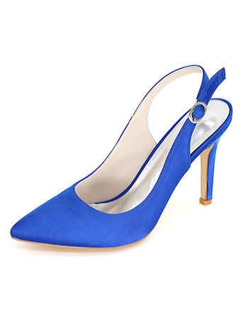 ブルー サンダル　ローヒール　レディース靴　結婚式　パーティー　美脚　新作　スティレットヒール　10cm　