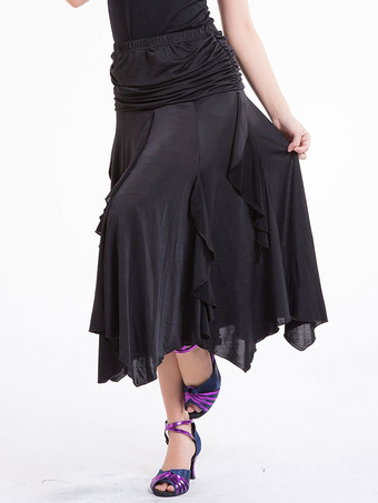 パフォーマンスマキシスカート　社交ダンスドレス　2025　女性用　ロイヤルブルー　ボールルームダンス衣装