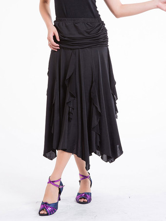 パフォーマンスマキシスカート　社交ダンスドレス　2025　女性用　ロイヤルブルー　ボールルームダンス衣装