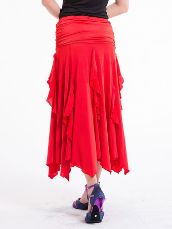 ブラック パフォーマンスマキシスカート　社交ダンスドレス　2025　女性用　ロイヤルブルー　ボールルームダンス衣装