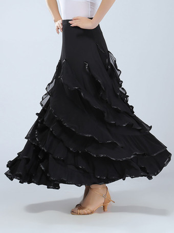 マキシスカート　社交ダンスドレス　2025　女性用　赤　レッド　パフォーマンス　ボールルームダンス衣装