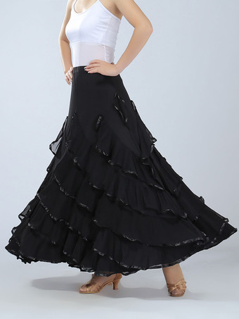 マキシスカート　社交ダンスドレス　2025　女性用　赤　レッド　パフォーマンス　ボールルームダンス衣装