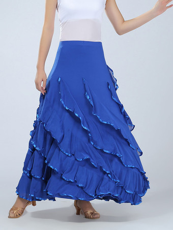 マキシスカート　社交ダンスドレス　2025　女性用　赤　レッド　パフォーマンス　ボールルームダンス衣装