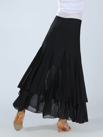 ボールルームダンス衣装　社交ダンスドレス　2025　女性用　赤　レッド　パフォーマンスローグスイングスカート