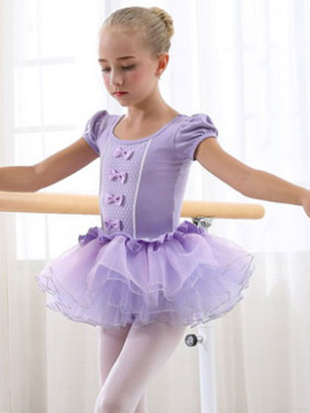 ライラックバレエ レオタード バレエ衣装 女の子用 ローズレッド チュール パフォーマンス バレリーナ エレガント リボン柄 蝶結び ダンス衣装　コスチューム