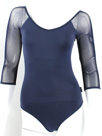 ダークネイビーバレエ レオタード バレエ衣装 女性用 ソフトピンク チュール トレーニング バレリーナ エレガント 無地 スリムフィット ダンス衣装　コスチューム