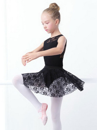 バレエ レオタード バレエ衣装 女の子用 ブラック 綿混紡 パフォーマンス バレリーナ エレガント 無地 スリムフィット ダンス衣装　コスチューム