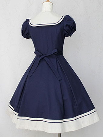 ロリィタファッション 半袖 ピュアコットン カワイイ お茶会　2カラー