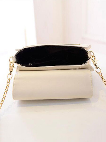 Sweet Lolita Handbag Two Tone Moon Embroidered White Lolita Accessory
