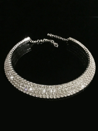 Bijoux ensemble de mariage Boucle d'oreille argent métallique design de gouttes bijoux de cérémonie