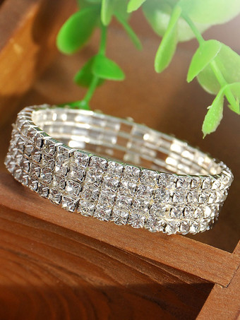 Bijoux ensemble de mariage Boucle d'oreille argent métallique design de gouttes bijoux de cérémonie