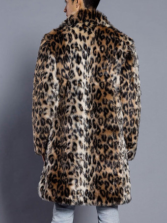 メンズファッション　コート/ジャケット　上着　折り襟　シック＆モダン　ヒョウ柄　