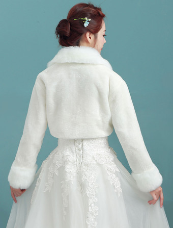 ボレロ＆ショール＆肩掛け　アイボリー　アンゴラ　ウエディング　ウェディングパーティー　婚約日　タンクスリーブ　アクセサリー　折り襟　