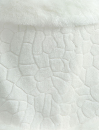 Boléro fête de mariage en angora ivoire