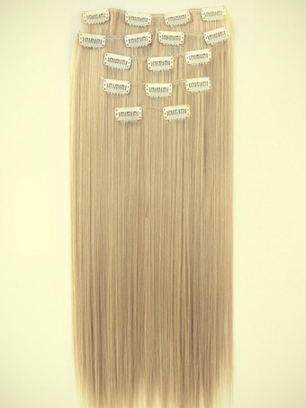 合成ヘア　2025　エクステンション　乱れた　フルボリュームカール　ロングヘアピース　