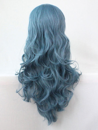 ハロウィンウィッグ　ティール　カーリー　化学繊維　シック＆モダン　ハロウィン　女性用　