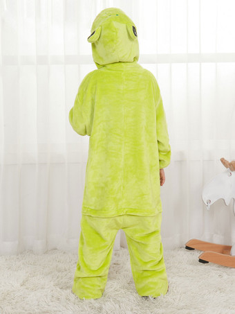 着ぐるみ 子供用 ネオングリーン カエル 着ぐるみ パジャマ フランネル マルディグラ プラスサイズコスチューム ジャンプスーツ 仮装 余興 コスプレ衣装 ハロウィン イベント 着たままトイレができる コスチューム コスチューム