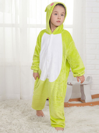 着ぐるみ 子供用 ネオングリーン カエル 着ぐるみ パジャマ フランネル マルディグラ プラスサイズコスチューム ジャンプスーツ 仮装 余興 コスプレ衣装 ハロウィン イベント 着たままトイレができる コスチューム コスチューム