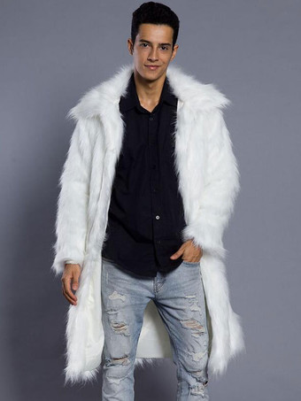 ホワイト メンズファッション　コート/ジャケット　上着　折り襟　シック＆モダン　無地　