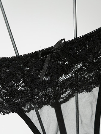 レディースショーツ　ブリーフ　ストレッチ性　レース　ナイロン　女性用　リボン　インドア　