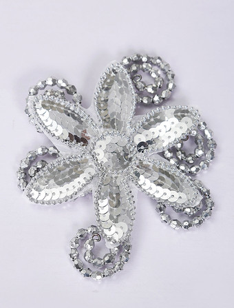 シルバーラインストーンバレエヘアアクセサリー