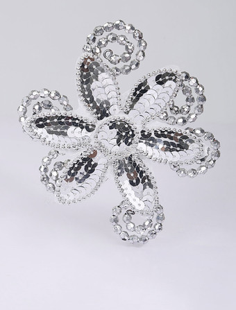 シルバーラインストーンバレエヘアアクセサリー