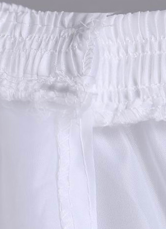 パニエ　ウェディングパーティー&ブライダル・シャワー&婚約日　チュール　2層　アイボリー　Aラインスリップ　１層&３フープ　