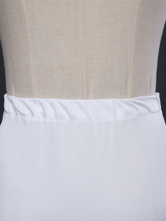 Ivoire jupon Tulle longue sirène 1 couche 2 cerceau jupon nuptiale de mariage