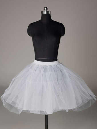 Jupon de mariée courte ivoire en tulle