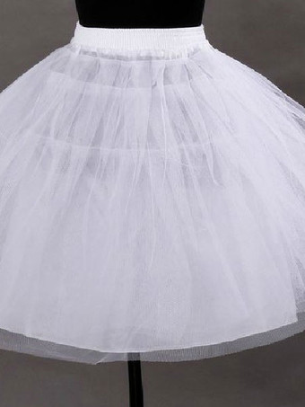 Jupon de mariée courte ivoire en tulle