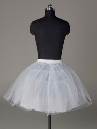 Jupon de mariée courte ivoire en tulle