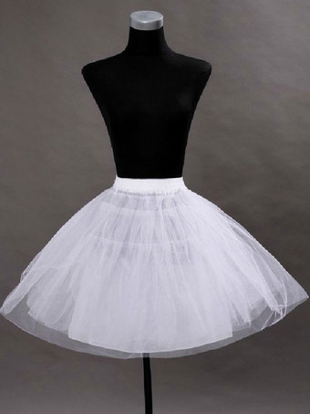 Jupon de mariée courte ivoire en tulle