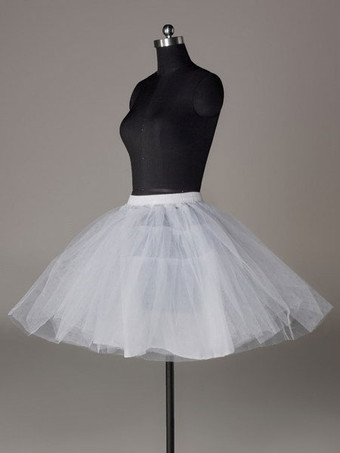 Jupon de mariée courte ivoire en tulle