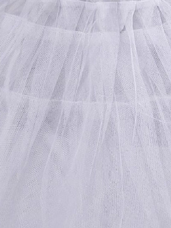 Jupon de mariée courte ivoire en tulle