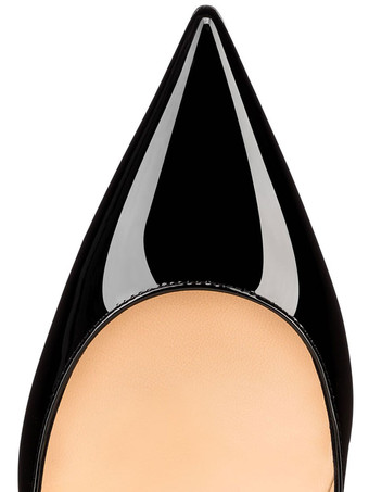 ハイヒール ポインテッドトゥ パンプス ブラック ピンヒール 靴の甲の素材：パテント PU 11.5cm プラスサイズシューズ シューズ レディース靴 結婚式 二次会 通勤用 仕事 キャバ 卒園式 卒園式