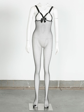 靴下　セクシーストッキング　ブラック　セクシー　インドア　女性用　透明な　ナイロン　リボン　フィッシュネット　