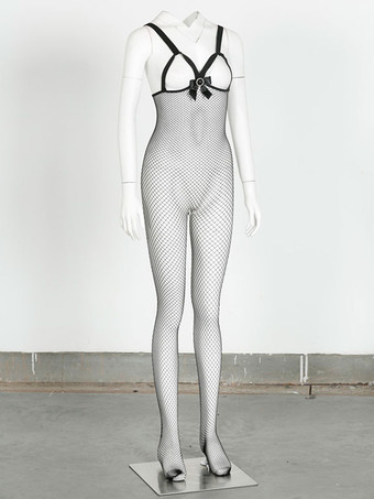 靴下　セクシーストッキング　ブラック　セクシー　インドア　女性用　透明な　ナイロン　リボン　フィッシュネット　