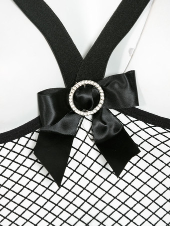 靴下　セクシーストッキング　ブラック　セクシー　インドア　女性用　透明な　ナイロン　リボン　フィッシュネット　