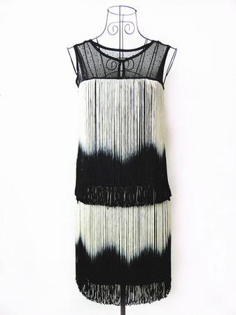 アプリコット1920年代　ハロウィンドレス・コスチューム　2025　ギャツビー　フラッパードレス　タッセル　レッドドレス バーガンディ