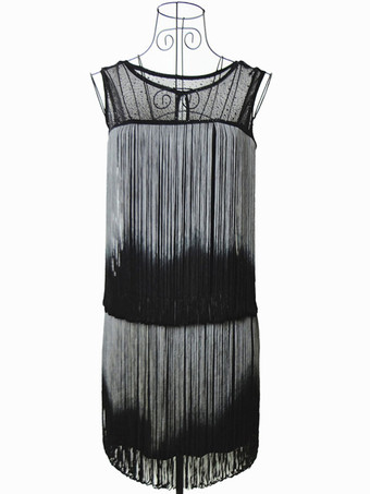 グレイ1920年代　ハロウィンドレス・コスチューム　2025　ギャツビー　フラッパードレス　タッセル　レッドドレス バーガンディ