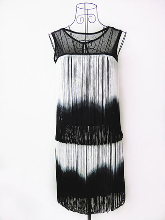 ホワイト 1920年代　ハロウィンドレス・コスチューム　2025　ギャツビー　フラッパードレス　タッセル　レッドドレス バーガンディ